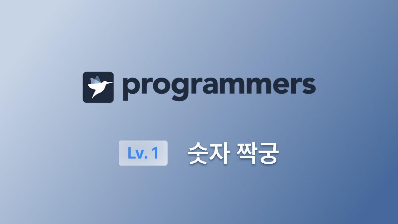 프로그래머스 Lv.1(JS) - 숫자 짝꿍