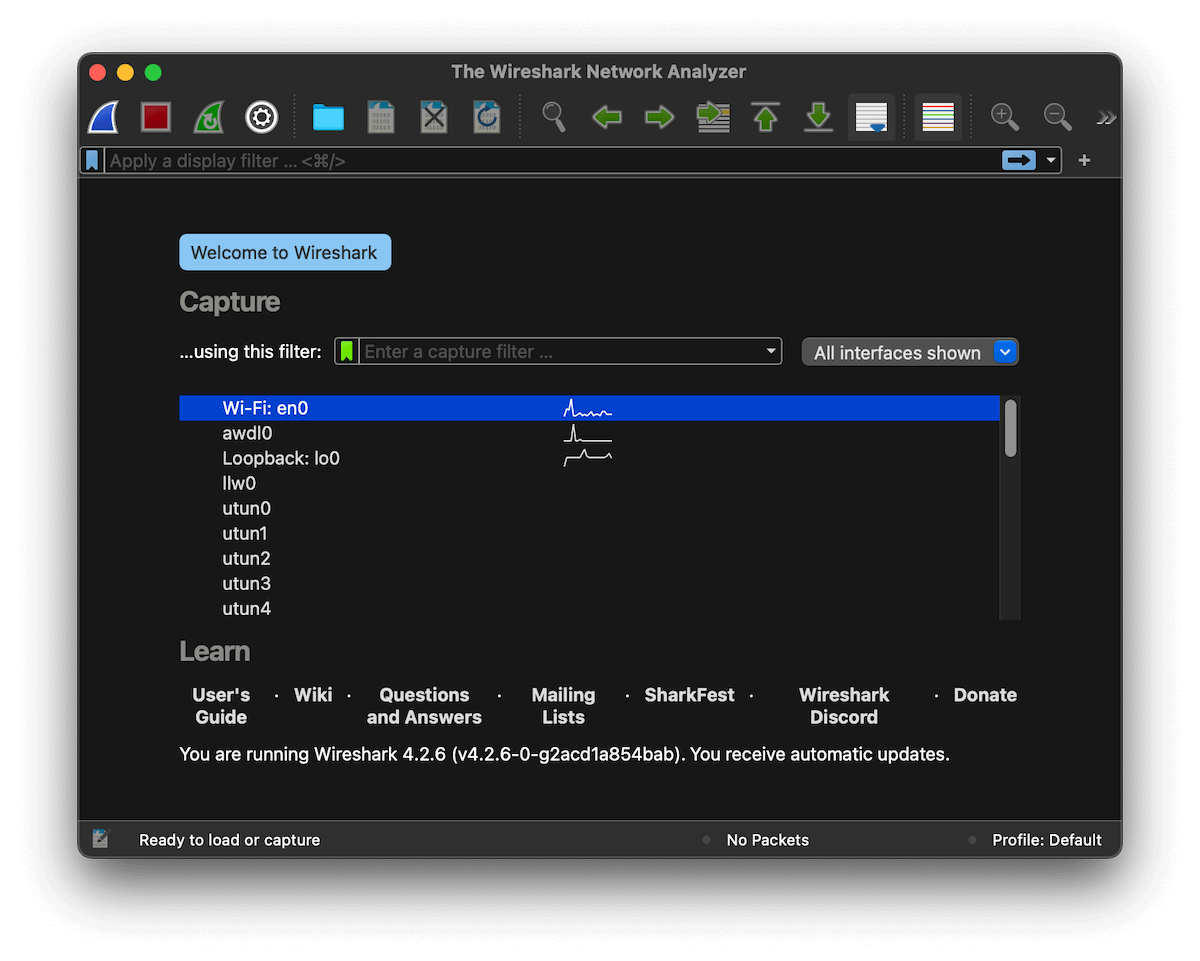 wireshark main