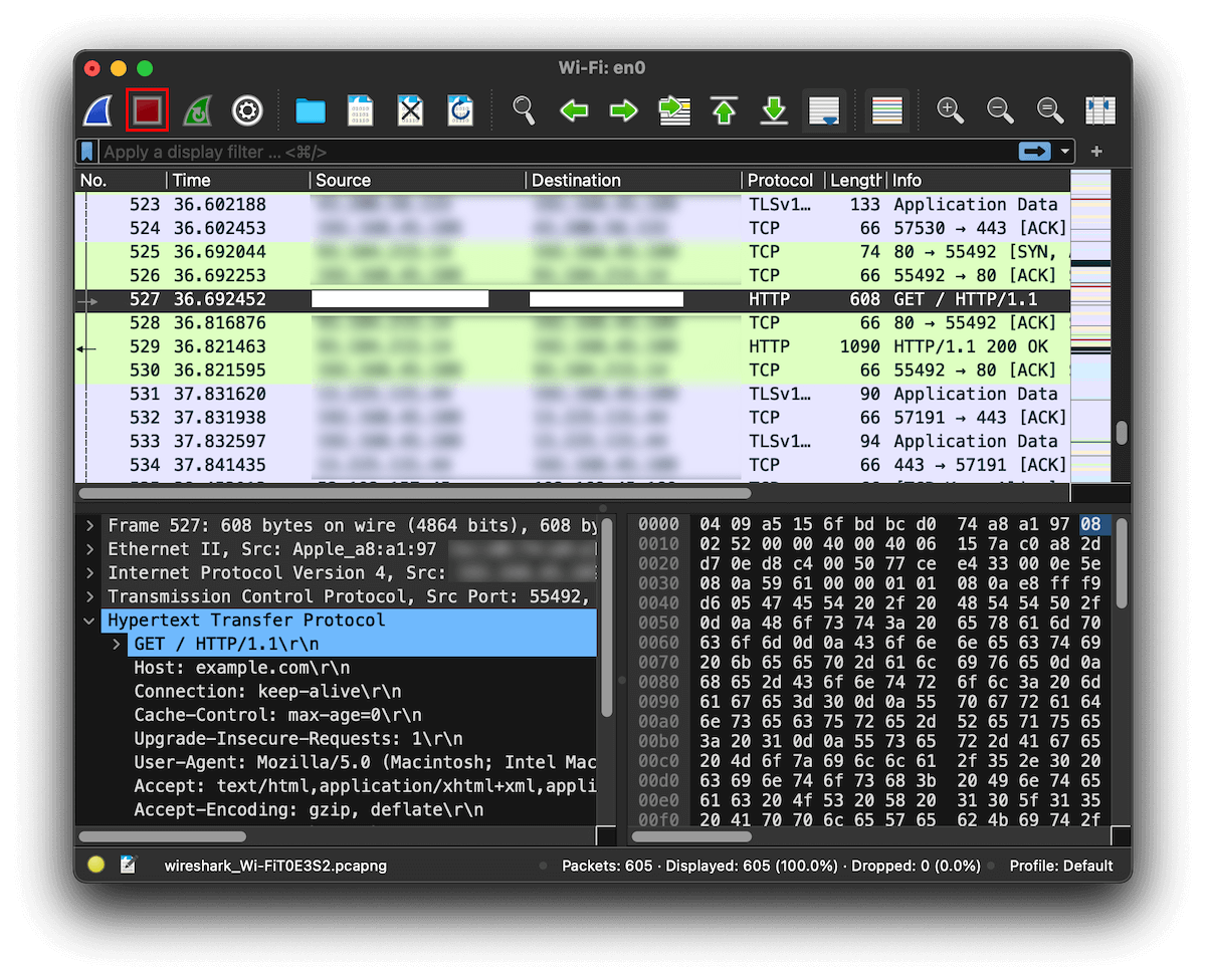 wireshark packet capture