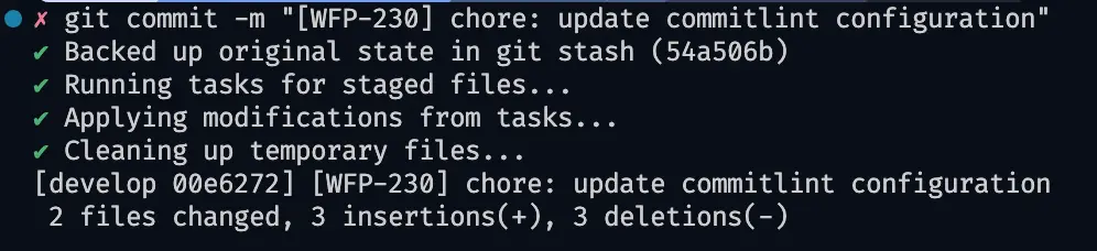 Correct commit message