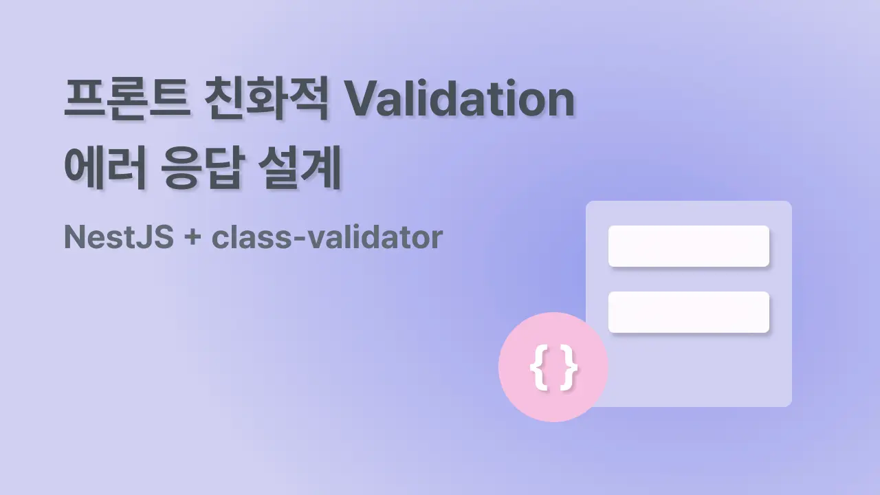 Validation error response design